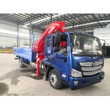 FOTON 5 tons truck mounted loading crane